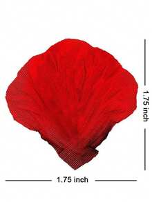 1000 piezas de pétalos de rosa artificiales, pétalos de flor de rosa de seda roja, adecuados para noche romántica, boda, propuesta, decoración floral de aniversario - Multicolor - Ver 3