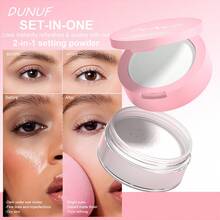 DUNUF Oil Control Setting Powder,Micro-Fine Texture, Long-Lasting Matte Finish, Pore-Minimizing & Smoothing Fine Lines, Waterproof Sweatproof, Suitable For Daily, Party,Christmas Holiday Gift. - 彩色 - 查看 10