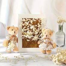 50pcs Natural Dried Flowers - Neutral Tones From Beige To Light Brown, Preserved Stems, Suitable For Wedding Decor, Flower Arranging, Resin Crafts, Home Decor - Durable Plant Material - Perfect For DIY Projects And Crafting, Rustic Multipurpose Craft Supply