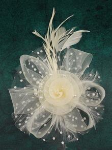 1 pieza Fascinators para mujeres Sombrero de té Sombrero de Kentucky Derby con plumas Sombreros elegantes para boda e iglesia Diadema con fascinator, Accesorios para el cabello