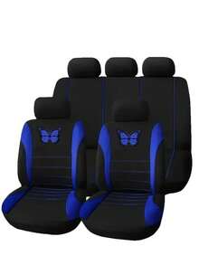 9/4/2 uniwersalne pokrowce na siedzenia samochodowe, ochraniacze z włókna poliestrowego na przednie siedzenia i tylną kanapę. Łatwe w montażu. Tylna kanapa zdejmowana. Pasuje do sedanów, tapicerki samochodowej, kompatybilny z poduszkami powietrznymi. Zestaw 9 szt. zawiera: 2 pokrowce na przednie siedzenia, 1 pokrowiec na oparcie, 1 pokrowiec na tylną kanapę, 5 pokrowców na zagłówki. Zestaw 4 szt. zawiera: 2 pokrowce na przednie siedzenia, 2 pokrowce na zagłówki. - Motyl - Zobacz 25