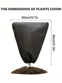 Cubierta de protección contra heladas para plantas, con cierre de cordón para asegurar un ajuste , adecuada para plantas de exterior, plantas en maceta, arbustos, herramientas de jardín y cuidado del césped, material de tela resistente - Multicolor - Ver 11