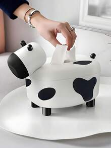 2 Stücke kleine Kuh Taschentuchbox, Multifunktionale Taschentuchhalter für Wohnzimmer, süße Kuh-Stil Taschentuchbox, Multifunktionale Aufbewahrungsbox für Zuhause, Haushaltorganisation & Aufbewahrungsbedarf, Schreibtischdekoration, Heimdekoration, ästhetische Raumdekoration