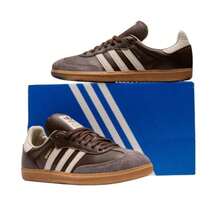 Adidas Samba OG Brown Putty Grey ID1481 Mens Fashion Sneakers New - 棕色 - 查看 6