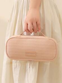 1/2 unidades Nova Necessaire Simples e Moderna em Veludo Cotelê, Essencial para Volta às Aulas, Estojo de Maquiagem Portátil, Estojo Multifuncional para Lápis, Porta-Pincéis de Maquiagem, Ideal para Dormitórios e Viagens, Material Escolar, Bolsa de Maquiagem, Necessaire de Viagem, Essencial para Viagem, Grande Capacidade, Bolsa de Maquiagem Grande, Presentes de Natal, Bolsa, Viagem, Presentes para Mulheres, Essencial de Viagem Feminino, Bolsa, Bolsa de Mão/Pequena, Organizador de Maquiagem, Bolsa, Porta-Pincéis, Mini Bolsa, Bolsa de Grande Capacidade