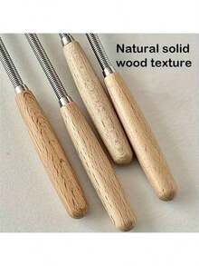 1pc/3pcs Whisk With Solid Wood Handle, Kitchen Mini Stainless Steel Egg Beater, Milk Whipper Wire Whisk For Blending, Whisking, Beating, Or Stirring, 7.9 Inch