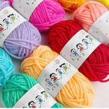 12/24/38支装涤纶纱线，针织纱线，钩编及DIY手工纱线，随机混色 - 高品质耐用斜纹布 - 黑色、白色、红色、粉色、橙色等 - 手工爱好者的理想之选，10克/1支 - 彩色 - 查看 6