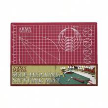 - Alfombrilla de corte autocurativa, tamao A4, PVC doble cara, antideslizante, 3 capas para miniaturas y manualidades, rojo - Rojo - - Ver 2