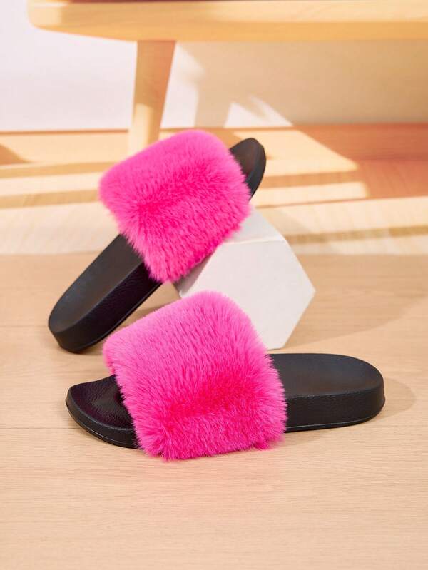 Pantufas Femininas Fofas, Sola Macia, Quentes, Bico Redondo, Sem Cadarço, Bico Aberto, Elegantes E Versáteis, Pantufas Que Não Agridem A Pele