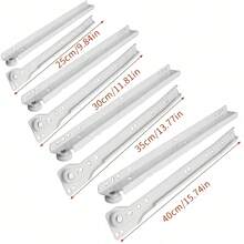 家具五金抽屉滑轨套件，抽屉轨道五金件，自闭设计，适用于大多数底部/侧面安装抽屉，抽屉滑轨，梳妆台抽屉滑轨支架滚轮导轨，家具滑动柜导轨