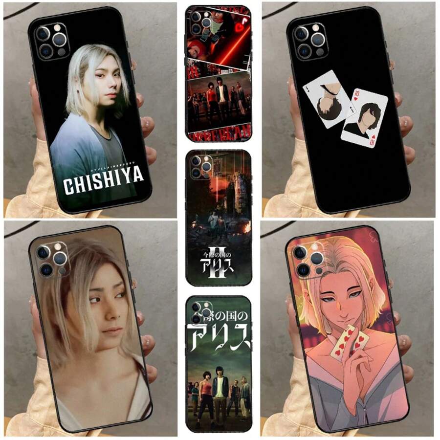 Hot Alice In Borderland Case Covercompatible with  14 15 16 Pro Max 11 13 12 Mini X XR XS Plus Soft Cover Shell,Covercompatible with  17 Hülle, 17 pro Hülle, 17 promax Hülle