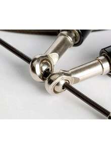 Saltar la Cuerda Entrenamiento Longitud Ajustable de Aluminio Antideslizante de Acero Inoxidable con Rodamientos de Bolas de Velocidad Rápida, Cuerdas para Saltar Fitness Speed Rope para Hombres y Mujeres Aptos para Ejercicio Aeróbico - Negro - Ver 6