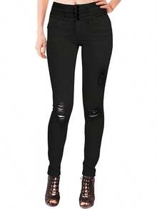 Ripped Pants-black