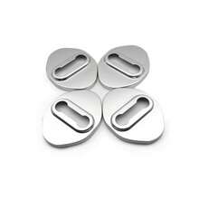 4pcs Car Door Lock Protector Covers, Anti-Rust Plastic Cushion For BMW F30 Audi A3, Universal Car Door Accessory Protection Sleeve - Multicolor - View 10