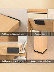 10/5/1 件 Eva 泡沫家具沙发减震垫，高密度泡沫墙面保护套装，适用于防震沙发、长凳和墙壁 - 耐用的家具垫，适用于床和沙发，防刮擦和损坏，哑光饰面，自粘，无需电源，床用家具垫