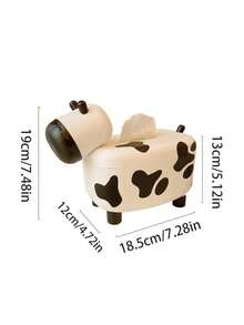 2 Stücke kleine Kuh Taschentuchbox, Multifunktionale Taschentuchhalter für Wohnzimmer, süße Kuh-Stil Taschentuchbox, Multifunktionale Aufbewahrungsbox für Zuhause, Haushaltorganisation & Aufbewahrungsbedarf, Schreibtischdekoration, Heimdekoration, ästhetische Raumdekoration