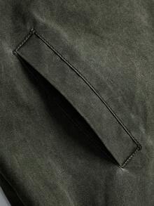 Men Fake Zipper Pocket Solid Party Casual Jacket Boyfriend Gift For Vacation Commuting Work Street, Fall