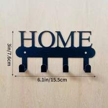 1 pieza Gancho decorativo de pared de metal, estantería de hierro para almacenamiento de entrada, portallaves, estilo lindo