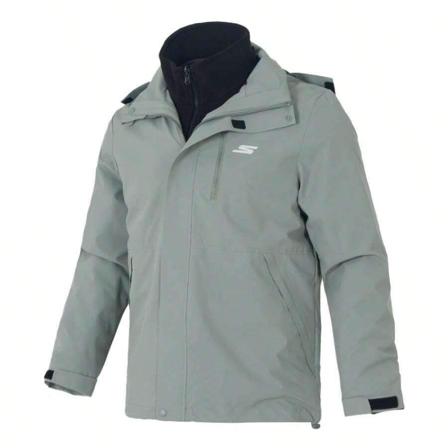 Skechers Unisex Woven Jacket/Coat, Casual Outdoor Sports Travel Comfortable Jacket P425U074-0068