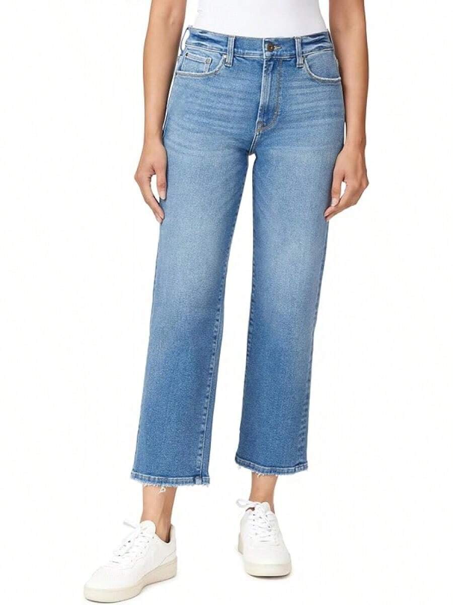 Kensie Jeans The Ella High-Rise Straight Leghalloween - Portland With Destruction - View 1