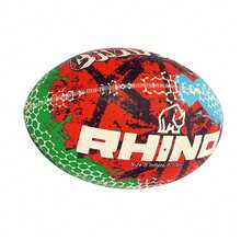 RHINO Graffiti Rugby Ball (Red/Blue/Green) - 100% Mixed - (RD3117) - Red - View 3