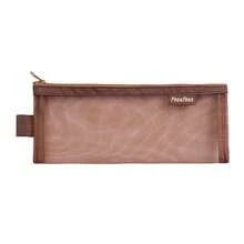 1 buc. Husă transparentă pentru creioane din plasă, geantă de depozitare pentru papetărie pentru examene, husă portabilă minimalistă pentru creioane