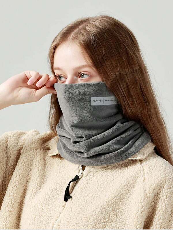 1pc Japanese Autumn And Winter Warm Neck Protection, Scarf, Female Outdoor Cycling Cold Mask, Multi-Functional Scarf Can Be Used As A Mask