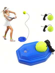 Pelota De Tenis Entrenador,Herramienta de entrenamiento de tenis,Entrenador de Tenis de Práctica 3 Pelotas de Tenis con Cuerdas,herramienta de entrenamiento para principiantes, niños y adultos - 1 - Ver 8