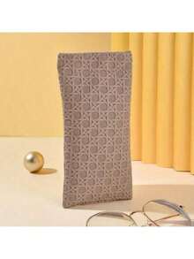 Portable Squeeze Top Sunglass Case - Leather Soft Sunglasses Case Easy To Use Eyeglasses Case Pouch