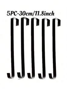 5 pezzi/4 pezzi/2 pezzi/1 pezzo Gancio per corona di Natale, Gancio retrattile in metallo per corona di Natale, Gancio per appendere la corona sulla porta, Gancio telescopico per decorazioni natalizie, Decorazioni natalizie per la casa, Decorazioni per la stanza in inverno