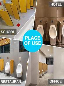 Anti-Clog & Deodorizing Urinal Filters - Fresh Air Odor Eliminators Plastic Urinal Mats With Long Bristles 3D Wave Odor Protection Urinal Mats For Public Restrooms Home School Use And Shopping Centers Plastic Material Bathroom Hygiene Essentials | Modern Bathroom Design | Plastic Urinal Inserts Bathroom Decor - Multicolor - View 11