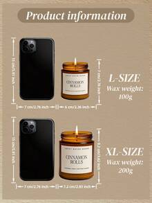 Herbstlich duftende Sojawachskerzen im Glas | Entspannende Aromatherapie-Geschenke für Frauen, Geburtstags- und Hochzeitsgeschenke, gemütliche Herbst-Schlafzimmer-Deko-Kerze.