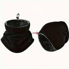 2-Pack Men's Thermal Neck Warmer - Heavyweight Windproof Thermal Face Mask, Soft Fleece Lining, Breathable Polyester Knit, Suitable For Winter Cycling, Outdoor Activities, Skiing And Motorcycle Riding - Multifunctional Balaclava, Hand Wash Only - Solid Black, Gray - Suitable For Cold Weather And Layering, Cold Weather Layering Outfit, Motorcycle Riding Gear, Men's Winter Accessories, Windproof Face Mask, Functional Face Mask, Solid Color Design, Heavyweight Fabric, Durable Insulation Material, Men's Winter Sports - Đen + Xám - Xem 3