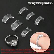 Resin Ring Adjuster, Invisible Ring Sizer Pad, Suitable For Loose Rings, Fits All Finger Sizes. Invisible Ring Sizer Adjuster, Suitable For Loose Rings - Multiple Finger Sizes Available, Comfortable And Protective. Adjustable Clear Tightener, Sizer Adjustment Tool, Jewelry Protector, Suitable For Loose Rings. Ring Adjuster Fits Any Ring, Multiple Sizes Available. Women's Ring Adjuster. - Multicolor - View 8
