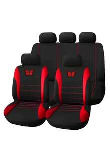 9/4/2 uniwersalne pokrowce na siedzenia samochodowe, ochraniacze z włókna poliestrowego na przednie siedzenia i tylną kanapę. Łatwe w montażu. Tylna kanapa zdejmowana. Pasuje do sedanów, tapicerki samochodowej, kompatybilny z poduszkami powietrznymi. Zestaw 9 szt. zawiera: 2 pokrowce na przednie siedzenia, 1 pokrowiec na oparcie, 1 pokrowiec na tylną kanapę, 5 pokrowców na zagłówki. Zestaw 4 szt. zawiera: 2 pokrowce na przednie siedzenia, 2 pokrowce na zagłówki. - Motyl - Zobacz 20