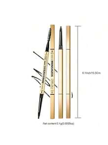 Lápiz de cejas impermeable y a prueba de sudor ultra fino - Color medio 03# - Ver 4