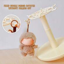 1PC Plush Dolls 360° Rotating Storage Box For La-Bubu , Acrylic Dustproof Collection Cabinet, Doll Pendant Cylindrical Rotating Display Stand, Perfect For The Monsters Plush Toys (Dolls Not Included), Plush Toy Rotating Display Case|Toy Storage Organizer,Toy Display Case,The Perfect Christmas Party Gift - Multicolor - View 7