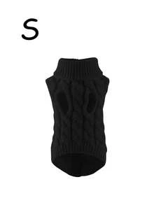 1pc Winter Warm Turtleneck Dog Sweater, Cold Weather Pet Apparel, Washable, Easy To Put On And Take Off, Soft Knit Pet Coat With Open Front, Machine Washable Knit Fabric Pullover, For Small To Medium Breeds - All-Season Warm Pet Clothing For Chihuahua, Bulldog, Dachshund, Cat Lovers - Multicolor - View 20