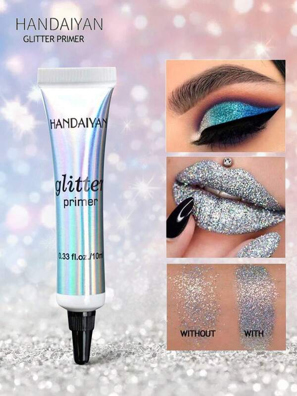 HANDAIYAN Multi-Functional Glitter Eyeshadow Primer, Face Primer For Halloween, Christmas, Autumn/Winter Makeup