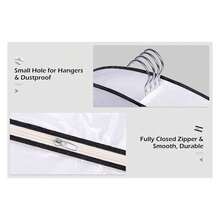 60" Long Hanging Garment Bags For Closet Storage GussetedDress Bag For Clothes, Gowns, Coats, Suits, 5 Packs,NBIHNVF - Nhiều màu 1 - Xem 5