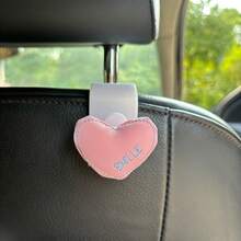 1pc Lovely Heart-Shaped High-Grade Car Seat Back Hook, Multifunctional Car Interior Storage Small Hook, Suitable For Women, Car Seat Backrest