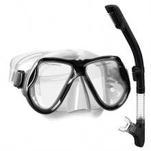 Dry Snorkeling Kit, Panoramic Wide-Angle, Tempered Glass+Silicone Material, Used For Snorkeling And Swimming - Multicolor - View 13