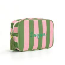 1pc Women'S Simple And Fashionable Striped Tassel Large-Capacity Cosmetic Bag Portable Toiletry Bag Suitable For Women College Students High School Students Outdoor Travel Vacation Home Storage School Dormitory Bathroom Essential Exclusive Customized Gift,Multifunction,Versatile,Large Capacity,Lightweight,Functional,Practical,All-Purpose,Colorful,Cute,Adorable,Contracted,Funny,Kawaii,Y2K,Minimalist,Commuting,Business Casual,Basics,Custom,Personalized,Unique,Customized,Ideal Gifts For Him,Ideal Gifts For Her,Her,Boyfriend,Girlfriend,Family,Friends,For Anniversaries,For Birthdays,For Holiday/ Vacation,For Outdoors/Outings/Travel/Hiking/Stadium/Sports/Climbing,For Business/Commute/Work/Office,Travel,Delicate Romance,Bags & Luggage,Customized Toiletry Bags - Multicolor - View 32