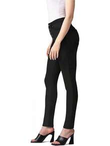 Hybrid & Company Women's Classic Denim Mid Rise Skinny Jeans Super Stretch Pantshalloween