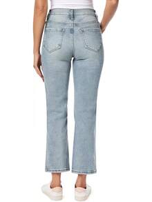 Kensie Jeans The Ella High-Rise Straight Leghalloween - Lora - View 8