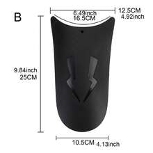 Universelle Motorrad Verlängerung für vorderes und hinteres Schutzblech sowie Vorderrad Spritzschutz für Motorräder - Schwarz - Übersicht 7