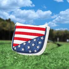 1pc USA Embroidery Golf Club Putter Cover Durable PU Leather Super Soft Embroidered - Multicolor - View 3