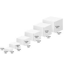 6pcs White Cubic 5-Face Desktop Storage Rack, Organizer Box For Halloween, Christmas, Wedding Party Sweet Dessert Cake Display - Multicolor - View 12