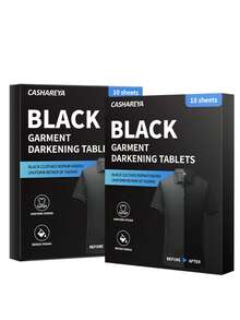 10pcs Black Clothing Dye Sheets, Black Fabric Dye Patches, Clothing Repair Paper, Faded Garment Deepening Sheets, Portable Travel Pack For Home & Commercial Use - Black - View 9