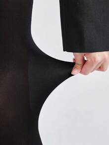 Medias/Pantis negras ligeras y suaves para mujer, de otoño/invierno, con alta elasticidad y efecto estilizante, adecuadas para el trabajo de oficina, uso casual diario